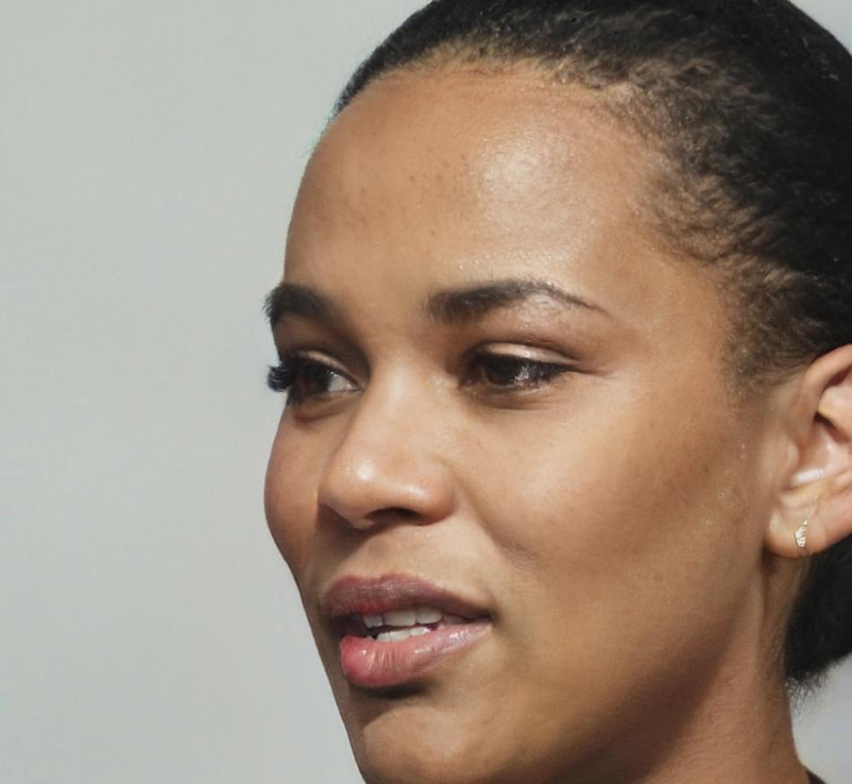 Portrait of Bryony Kershaw, equity research analyst