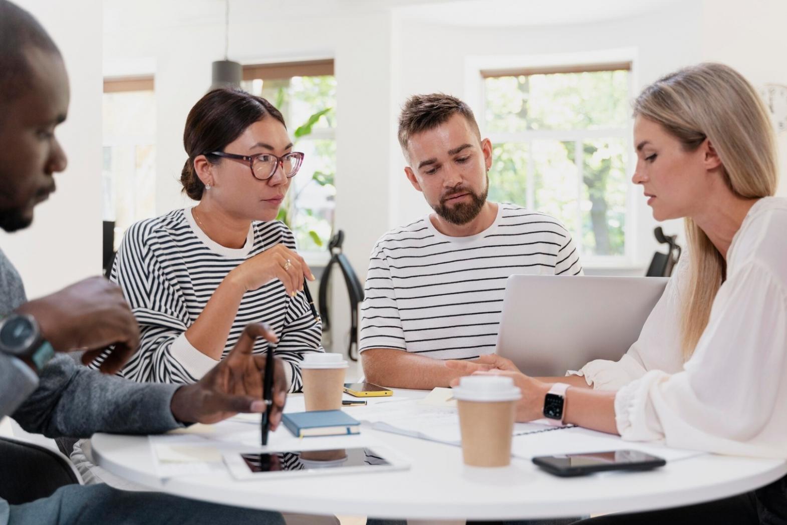 Financial analysis workspace showing market charts and research materials
